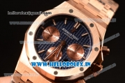 Audemars Piguet Royal Oak Chrono Full Rose Gold With Blue Dial 7750 Automatic 26331OR.OO.1220OR.01