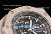 Audemars Piguet Royal Oak Offshore Chronograph Miyota OS10 Quartz Steel Case with Black Dial and Stick Markers