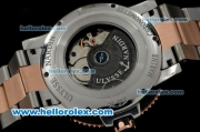 Ulysse Nardin Maxi Marine Diver Automatic Movement Steel Case with White Dial and Two Tone Strap