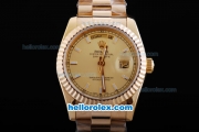 Rolex Day-Date Oyster Perpetual Automatic Full Gold with White Marking