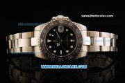 Rolex GMT Master II Oyster Perpetual Automatic Movement Steel Case and Strap with Black Dial and Ceramic Bezel