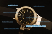 U-Boat Italo Fontana Automatic Steel Case with Black Dial and Black Rubber Strap