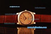 Rolex Cellini Swiss Quartz Rose Gold Case with Rose Gold Dial and Brown Leather Strap-Diamond Markers Rolex Cellini Swiss Quartz Rose Gold Case with Rose Gold Dial and Brown Leather Strap-Diamond Markers