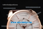 Parmigiani Tonda Tourbillon Asia ST25 Automatic Rose Gold Case with White Dial and Brown Leather Strap Stick Markers