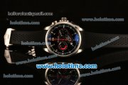 Tag Heuer Grand Carrera Calibre 36 RS Chrono Miyota OS20 Quartz Steel Case with Black Dial and Silver Markers