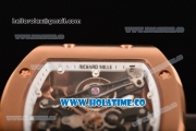 Richard Mille RM 038 Asia Automatic Rose Gold Case with Skeleton Dial and White Inner Bezel