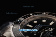 Rolex Sea-Dweller Rolex 3135 Movement Full Steel with Black Dial and Black Bezel -Super LumiNova