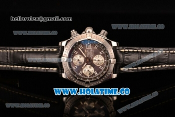 Breitling Chronomat Evolution Swiss Valjoux 7750 Automatic Steel Case with Grey Dial and Silver Stick Markers (BP)