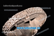 Audemars Piguet Royal Oak 33MM Miyota Quartz Diamonds/Steel Case with White Dial Stick Markers and Diamonds Bezel (EF)