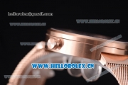 Greyhours Essential Miyota Quartz Rose Gold Case/Bracelet with White Dial and Stick Markers