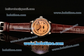 Patek Philippe Grand Complications ST25 Automatic Steel Case with Orange Dial and Stick Markers