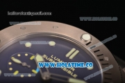 Panerai PAM 371 Submersible Clone P.9001 Automatic Titanium Case with Blue Dial and Superlumed Markers (ZF)