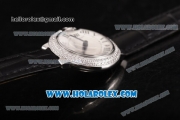 Cartier Ballon Bleu De Small Swiss ETA Quartz Steel Case with White Dial and Roman Numeral Markers - Diamonds Bezel (JF)