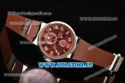 Ulysse Nardin Imperial St. Petersburg Maxi Marine Chronometer Enamel Limited Edition Auotmatic Steel Case with Brown Dial and Roman Numeral Markers