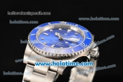 Rolex Submariner Asia 2813 Automatic Full Steel with Blue Dial and Ceramic Bezel