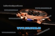 Cartier Ballon Bleu De 44MM Asia Automatic Rose Gold Case with Black Dial and White Roman Numeral Markers
