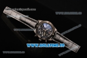 Breitling Avenger Seawolf Miyota Quartz PVD Case with Black Dial and Black Leather Strap - Arabic Numeral Markers
