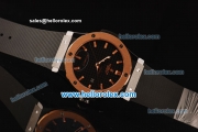 Hublot Classic Fusion Swiss ETA 2824 Automatic Ceramic Case with Rose Gold Bezel and Black Carbon Fiber Dial -1:1 Original