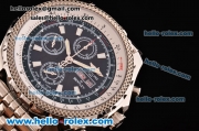 Breitling Bentley GT II Chrono Swiss Valjoux 7750-SHG Automatic Steel Case with Stick Markers and Black Dial
