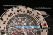 Richard Mille RM032 Chrono Swiss Valjoux 7750 Automatic Steel Case with Skeleton Dial and White Markers
