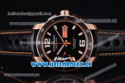 Chopard Mille Miglia GTS Power Control Miyota OS2035 Quartz Rose Gold Case Black Dial Black Leather Strap and Arabic Number/Stick Markers Chopard Mille Miglia GTS Power Control Miyota OS2035 Quartz Rose Gold Case Black Dial Black Leather Strap and Arabic Number/Stick Markers
