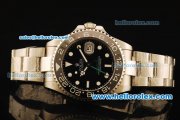 Rolex GMT Master II Automatic Movement ETA Coating Case with Black Bezel and Green Second Hand