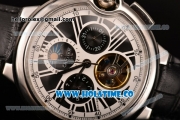 Cartier Ballon Bleu De Tourbillon Asia Automatic Steel Case with Black Dial and Roman Numeral Markers