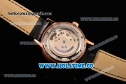 A.Lange&Sohne Tourbilon Pour Le Merite Asia Automatic Rose Gold Case with Black Dial and Leather Strap