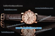 Vacheron Constantin Malte Asia Automatic Rose Gold Case with Brown Leather Strap and White Dial