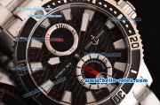 Ulysse Nardin Maxi Marine Diver Asia ST25 Automatic Stainless Steel Case with Stainless Steel Strap and Black Dial