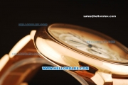 Cartier Ballon Bleu de Cartier Chronograph Miyota Quartz Movement Full Rose Gold with Silver Dial