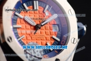 Audemars Piguet Royal Oak Offshore Diver Asia 2813 Automatic Steel Case with Orange Dial and Stick Markers Orange Rubber Strap (EF)