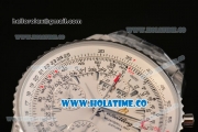 Breitling Montbrillant Datora Chrono Swiss Valjoux 7751 Automatic Steel Case/Bracelet with White Dial and Stick Markers - 1:1 Original (J12)