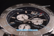 Breitling Colt Chronograph II Chronograph Miyota Quartz Steel Case and Strap with Black Dial