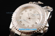 Rolex Datejust Automatic with Silver Dial and Roman Marking-Lady Size