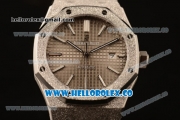 Audemars Piguet Royal Oak Clone Calibre AP 3120 Automatic Full Steel with Grey Dial and Stick Markers (EF)