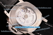 Panerai PAM312 Luminor Marina 1950 3 Days P.9000 Automatic Steel Case with Black Dial and Green Markers - Super LumiNova 1:1 Original (ZF)