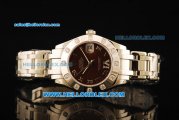 Rolex Datejust Automatic Movement Full Steel with Brown Dial and Diamond Bezel-ETA Coating Case