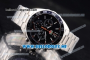 Tag Heuer Formula 1 Chronograph Miyota Quartz Stainless Steel Case/Bracelet with Black Dial and Stick/Arabic Numeral Markers