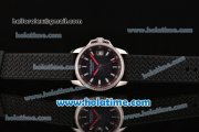 Chopard Alfa Romeo Miyota OS2035 Quartz Steel Case with Black Dial Diamond Bezel and Stick Markers