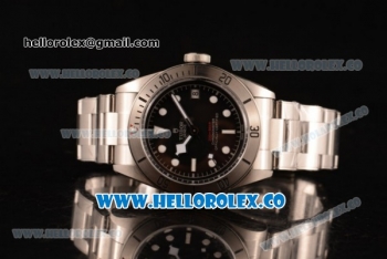 Tudor Heritage Swiss ETA 2824 Automatic Steel Case with Black Dial and Steel Bracelet (ZF)