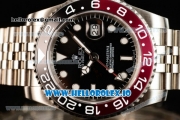 Rolex GTM-Master II 2836 Automatic Steel Case with Black Dial Dots Markers and Steel Bracelet