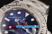 Rolex Yacht-Master Swiss ETA 2836 Automatic Full Steel with White Markers and Blue Dial - 1:1 Original (J12)