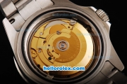 Rolex Sea-Dweller Swiss ETA 2836 Automatic Movement Full Steel with White Markers and Black Dial-Black Bezel
