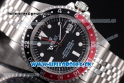 Rolex GMT-Master Vintage Asia 2813 Automatic Stainless Steel Case/Bracelet with Black Dial and White Dot Markers