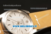 Rolex Milgauss Vintage 2813 Automatic With Sliver Dial Genuine Leather Strap