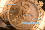 Rolex Daytona Chronograph Automatic Movement Full Gold with Golden Dial