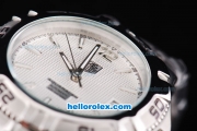 Tag Heuer Aquaracer 300 Meters Automatic Movement Silver Case with White Grid Dial and SS Strap