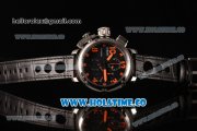 U-Boat U-51 Chimera Watch Limited Edition Chrono Miyota Quartz Steel Case with Black Dial and Orange Arabic Numeral Markers