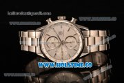 Tag Heuer Carrera Calibre 1887 Chrono Swiss Valjoux 7750 Autoamtic Full Steel with White Dial and Stick Markers (ZF)